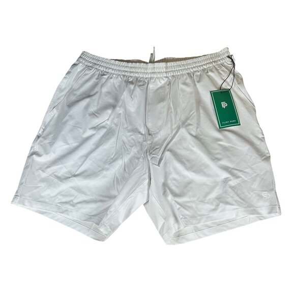 Flint Park Advantage Lined Tennis Shorts 7" Men's Size XL in White New With Tag! - Picture 2 of 6